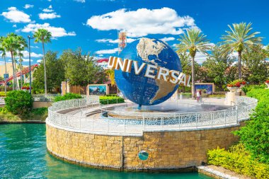 Orlando, Amerika Birleşik Devletleri - 23 Kasım 2018: Universal Studios Orlando, Florida, ünlü evrensel dünya