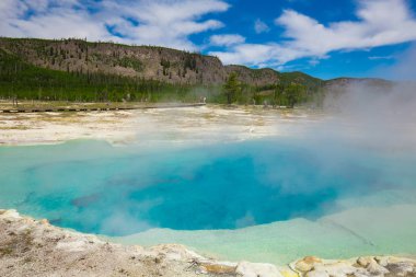 Yellowstone Milli Parkı, Wyoming, ABD güzel Şofben