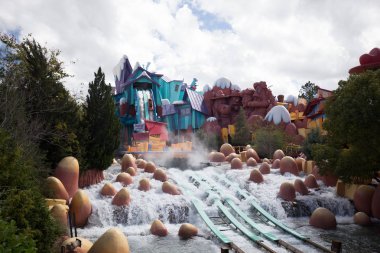 Orlando, Florida, USA Universal Orlando Resort at Jurassic Park River Adventure Ride