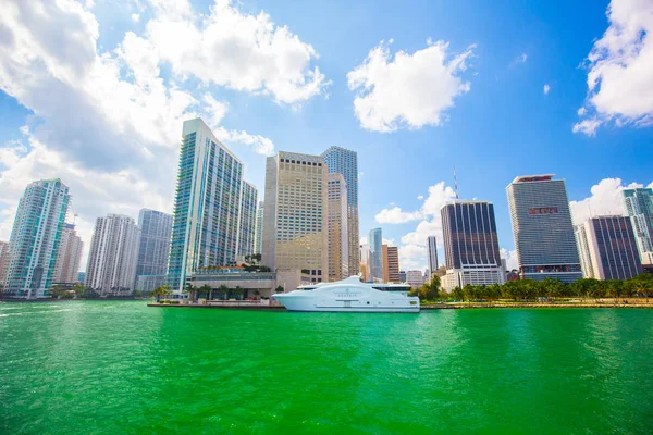 Usa Florida Miami Februari 2017 Miami Internationella Båtmässa Downtown Miami — Stockfoto