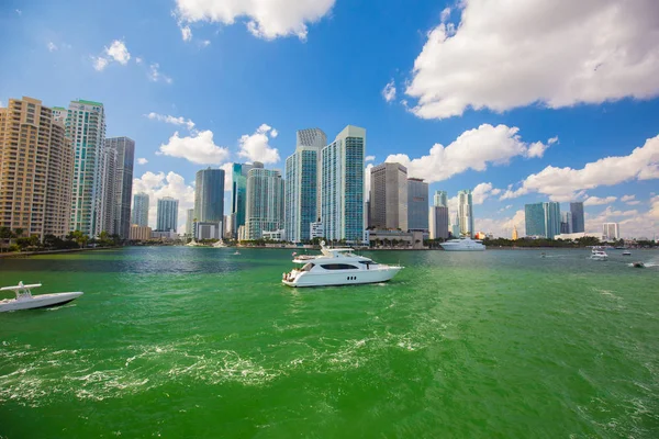 Usa Florida Miami Februari 2017 Miami Internationella Båtmässa Downtown Miami — Stockfoto