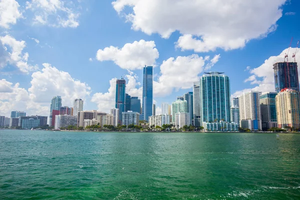 Byggnader Och Vatten Miami Beach South Beach Florida Usa — Stockfoto