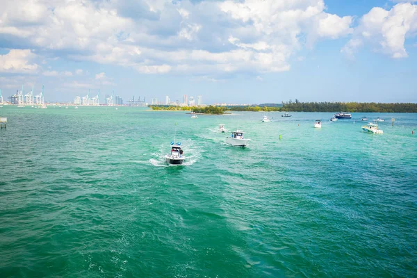 Usa Florida Miami Fevrier 2017 Miami International Boat Show Downtown — Photo