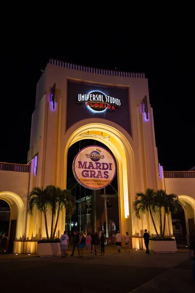 Orlando Eua Março 2017 Entrada Para Universal Studios Noite Orlando — Fotografia de Stock