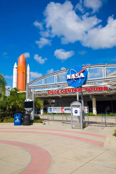 Nasa Znamení Kennedy Space Center Cape Canaveral Florida Usa — Stock fotografie