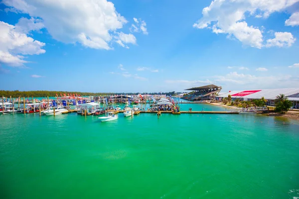 Usa Florida Miami Febrero 2017 Miami International Boat Show Centro — Foto de Stock