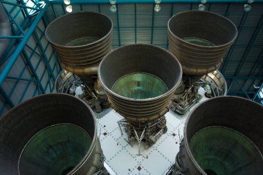 Apollo / Saturn V Merkezi, uzay hangar roket Kennedy Uzay Merkezi, Florida, ABD ile