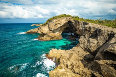 Güzel cueva del Indio havadan görünümü, hatillo, Porto Riko