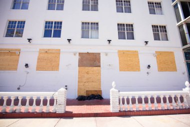 Abd. Florida. Miami Beach, Eylül 2017: Miami Beach Şehri Irma kasırgasına hazırlanıyor. Florida. Abd.