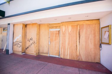 Abd. Florida. Miami Beach, Eylül 2017: Miami Beach Şehri Irma kasırgasına hazırlanıyor. Florida. Abd.