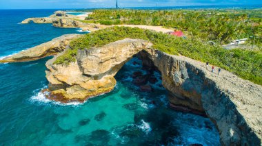 Güzel cueva del Indio havadan görünümü, hatillo, Porto Riko