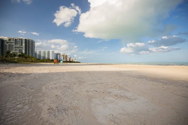 Miami Beach Florida Usa September 2017 Sandy Beach Miami Hurricane — Stock Photo, Image