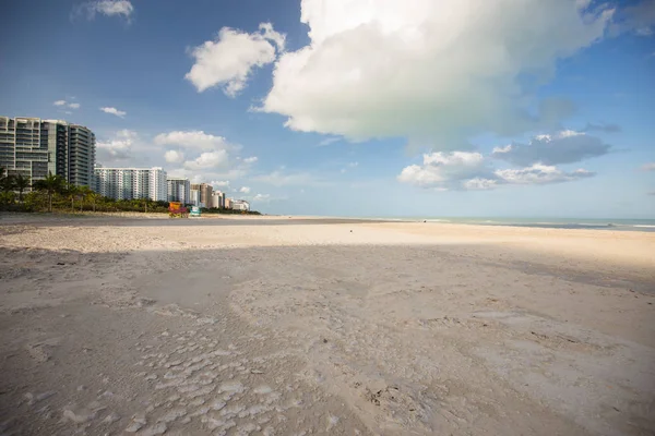 Miami Beach Florida Usa Settembre 2017 Spiaggia Sabbiosa Miami Dopo — Foto Stock