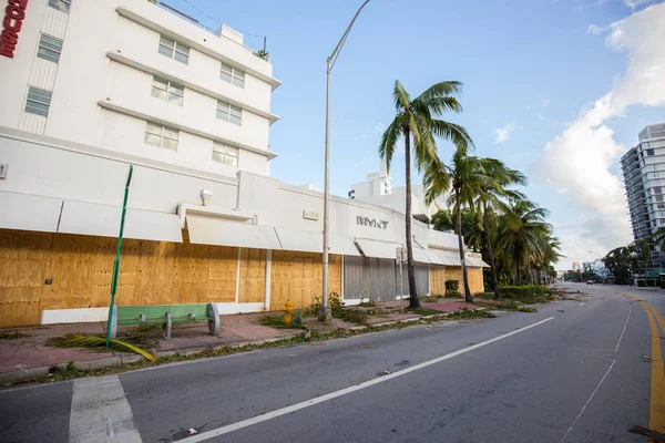 Miami Beach Florida Septiembre 2017 City Miami Beach Después Del — Foto de Stock