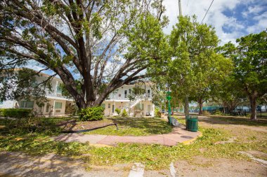 Miami Beach, Florida, ABD - 11 Eylül 2017: Irma Kasırgası'ndan sonra City Miami Beach