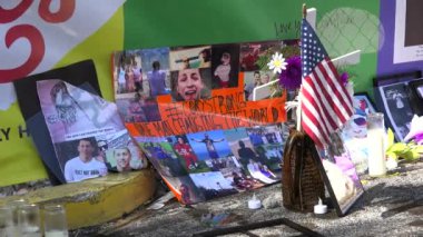 Orlando, Florida, ABD - 01 Ekim 2016: Omar Mateen'in Orlando'daki gay gece kulübü Pulse'da terör saldırısında 49 kişiyi öldürdüğü ve 53 kişiyi yaraladığı yer