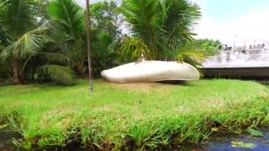 Everglades Ulusal Parkı'ndaki tekneler, Florida, Abd 