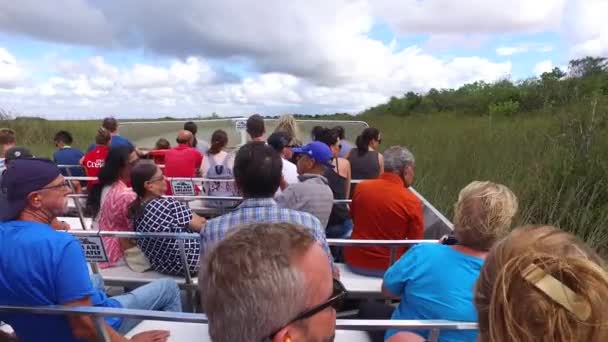 Turistas Everglades National Park Florida — Vídeos de Stock