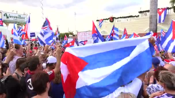 Miami Little Havana Floride États Unis Novembre 2016 Des Habitants — Video