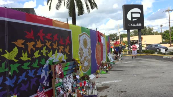 Orlando Florida Verenigde Staten Oktober 2016 Plaats Waar Omar Mateen — Stockvideo