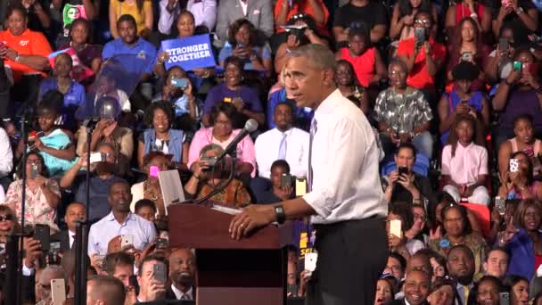Florida Octubre 2016 Presidente Barack Obama Reúne Con Estudiantes Florida — Vídeos de Stock
