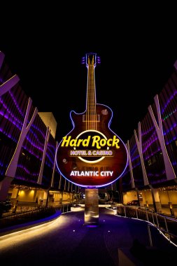 Abd. New Jersey'de. Atlantic City.'de. Haziran 2019: Yeni Hard Rock Otel Tasarımı. Salon.