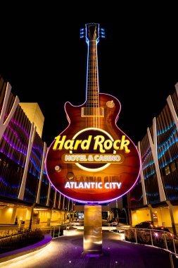 Abd. New Jersey'de. Atlantic City.'de. Haziran 2019: Yeni Hard Rock Otel Tasarımı. Salon.
