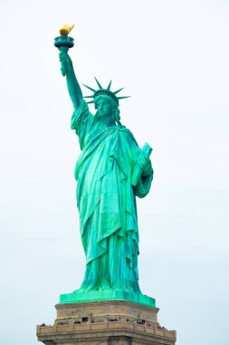 Özgürlük Anıtı Ulusal Anıtı. Frdric Auguste Bartholdi'nin heykeli. Manhattan. New York'ta. Abd.