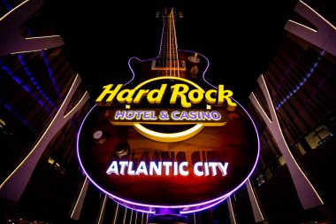 Abd. New Jersey'de. Atlantic City.'de. Haziran 2019: Yeni Hard Rock Otel Tasarımı. Salon.