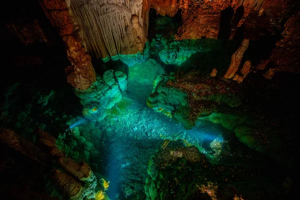 Cave Stalactites Stalagmites Other Formations Luray Caverns Usa — Stock Photo, Image