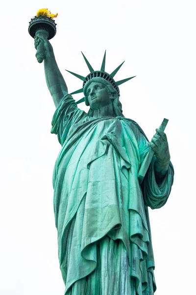 Estátua Monumento Nacional Liberdade Escultura Fredric Auguste Bartholdi Manhattan Nova — Fotografia de Stock