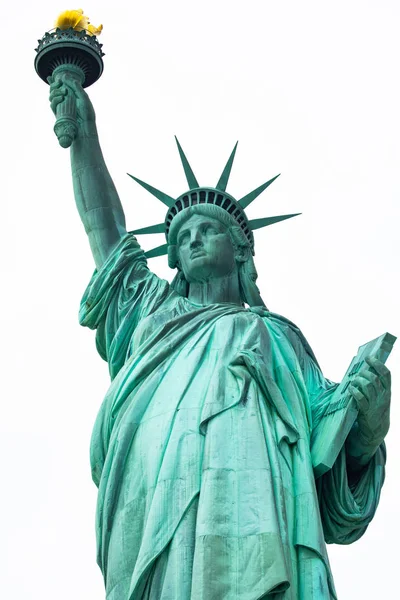 Estátua Monumento Nacional Liberdade Escultura Fredric Auguste Bartholdi Manhattan Nova — Fotografia de Stock