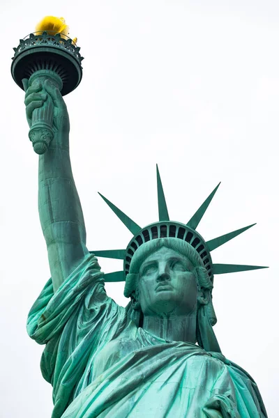 自由女神像国家纪念碑 弗雷德里克 奥古斯特 巴托尔迪的雕塑 曼哈顿 — 图库照片