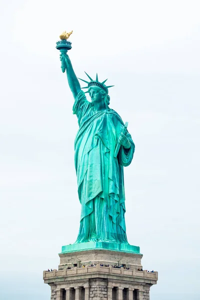 Estátua Monumento Nacional Liberdade Escultura Frdric Auguste Bartholdi Manhattan Nova — Fotografia de Stock