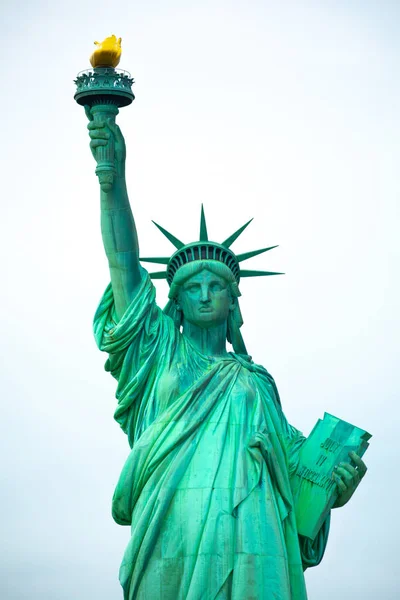 Estatua Libertad Monumento Nacional Escultura Frdric Auguste Bartholdi Manhattan Nueva — Foto de Stock