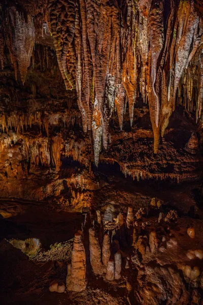 Estalactitas Cuevas Estalagmitas Otras Formaciones Las Cavernas Luray Estados Unidos — Foto de Stock