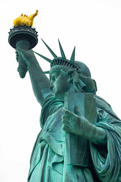 자유의 여신상 기념물 프레드릭 오귀스트 바르톨디의 맨하탄 — 스톡 사진