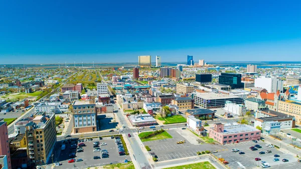 Letecký Pohled Atlantský Městský Promenát Ocelový Molo New Jersey Usa — Stock fotografie