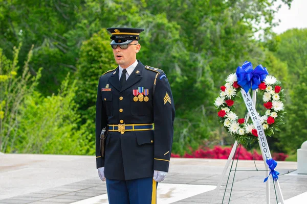 Usa Washington Washington June 2019 Change Guard Unknown Soldier Tomb — Stock Photo, Image