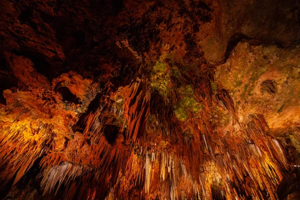 Estalactitas Cuevas Estalagmitas Otras Formaciones Las Cavernas Luray Estados Unidos — Foto de Stock