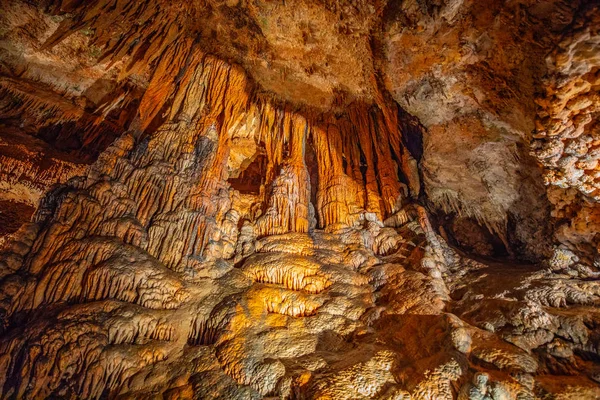 Estalactitas Cuevas Estalagmitas Otras Formaciones Las Cavernas Luray Estados Unidos — Foto de Stock