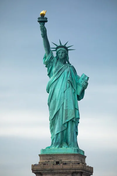 Estátua Monumento Nacional Liberdade Escultura Fredric Auguste Bartholdi Manhattan Nova — Fotografia de Stock