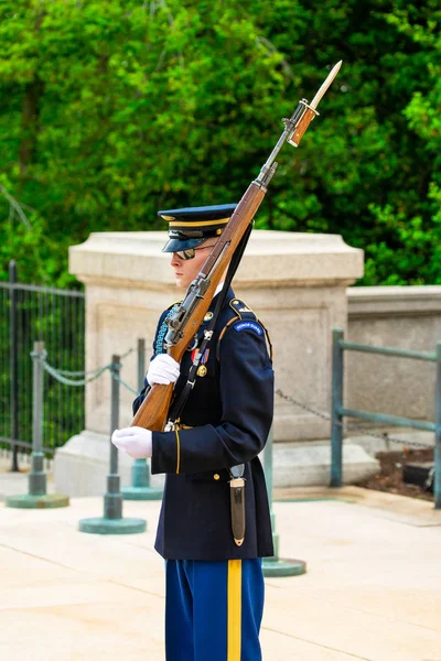 Usa Washington Washington June 2019 Change Guard Unknown Soldier Tomb — Stock Photo, Image