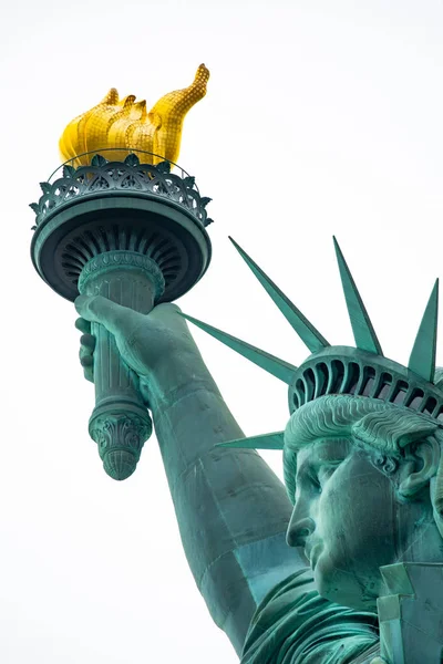 Statue Liberty National Monument Sculpture Fredric Auguste Bartholdi Manhattan New — Stock Photo, Image