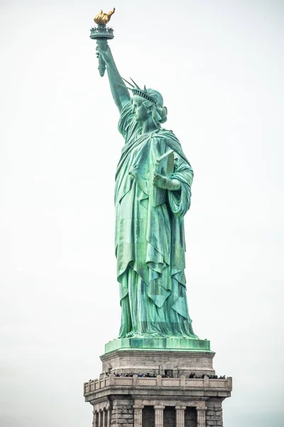 Estátua Monumento Nacional Liberdade Escultura Frdric Auguste Bartholdi Manhattan Nova — Fotografia de Stock