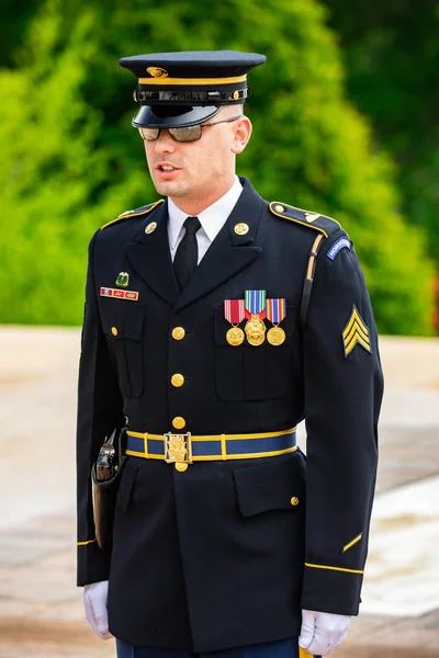 Usa Washington Washington June 2019 Change Guard Unknown Soldier Tomb — Stock Photo, Image