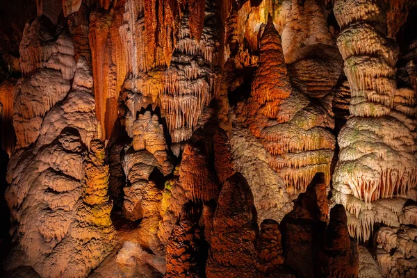 Cave Stalactites Stalagmites Other Formations Luray Caverns Usa — Stock Photo, Image