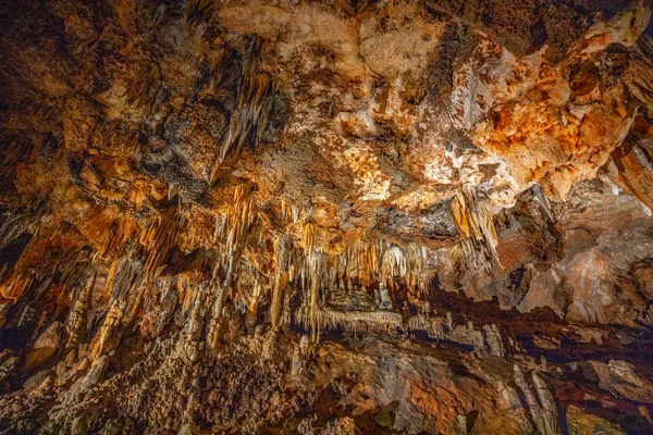 Cave Stalactites Stalagmiter Och Andra Formationer Luray Caverns Usa — Stockfoto