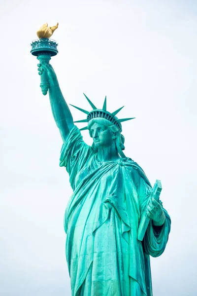 Estatua Libertad Monumento Nacional Escultura Frdric Auguste Bartholdi Manhattan Nueva — Foto de Stock