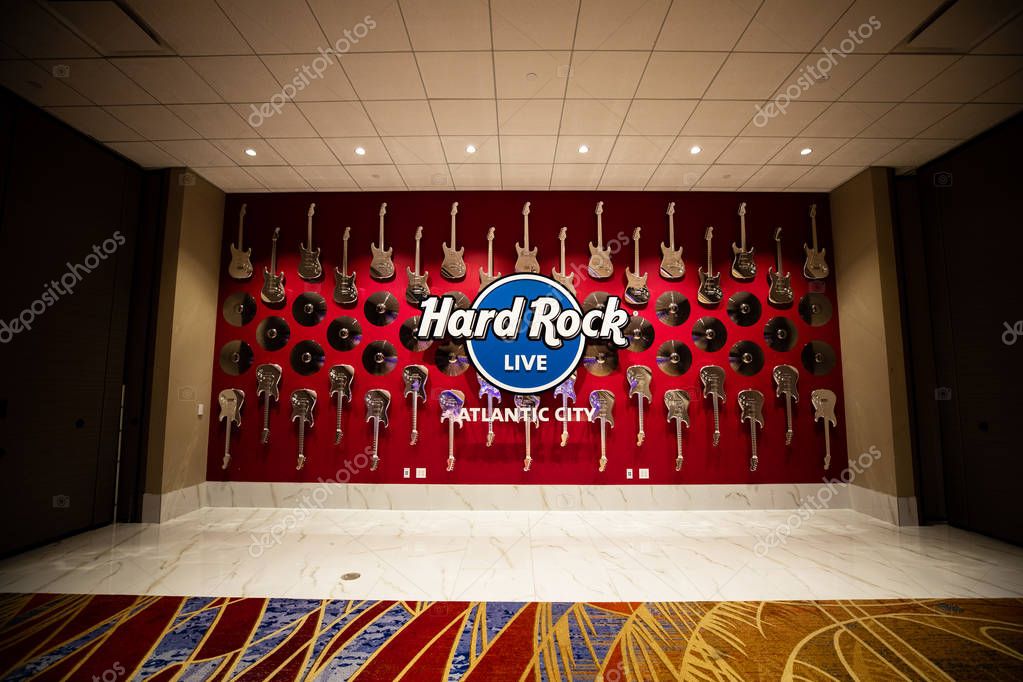 USA. NEW JERSEY. ATLANTIC CITY. JUNE 2019: NEW HARD ROCK HOTEL DESIGN. HALL.